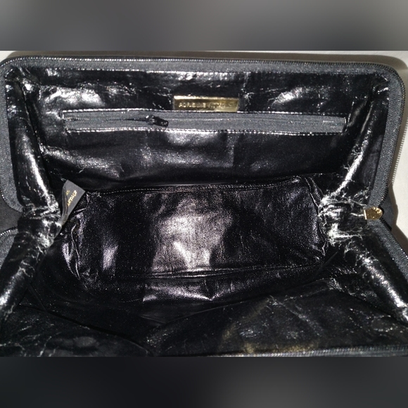 AUTHENTIC RETRO ADRIENNE VITTADINI GENUINE LEATHER/SUEDE LONG HANDLE SATCHEL - Picture 7 of 10